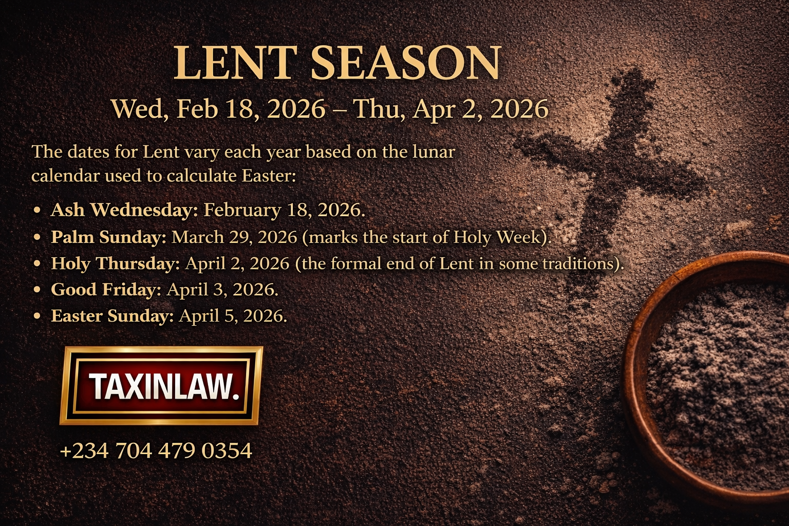 Hoi Li's Lent Message: 40 Days of Fasting, Prayer & Financial Discipline – A CPA's Blessing for 2026